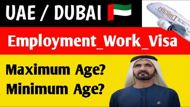 Age For Employment Visa In Uae