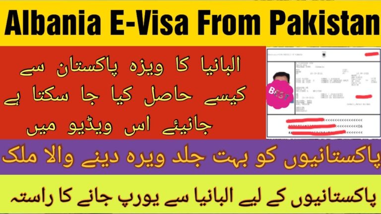 Albania E Visa For Pakistani