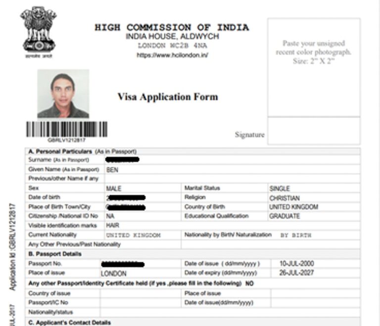 Apply Indian Visa In Uk