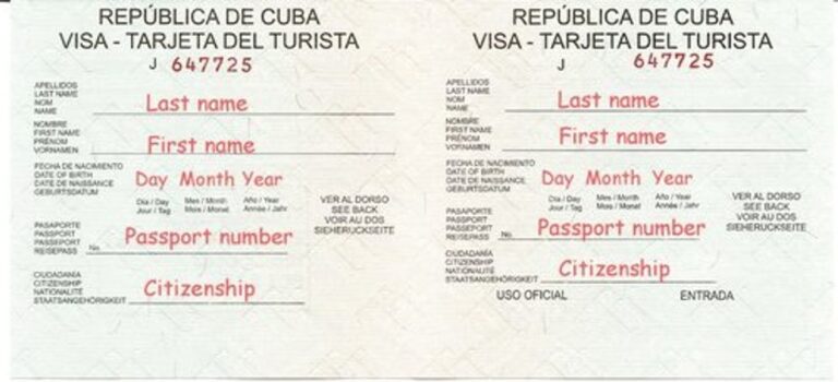 Cuba Visa For Canadian
