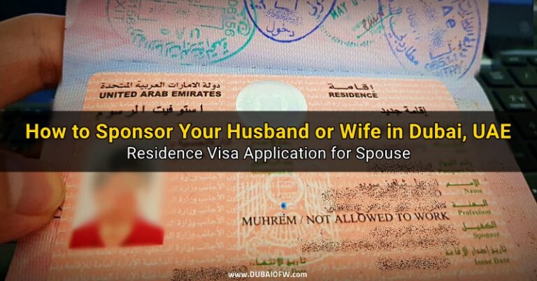 How Much Husband Visa In Dubai