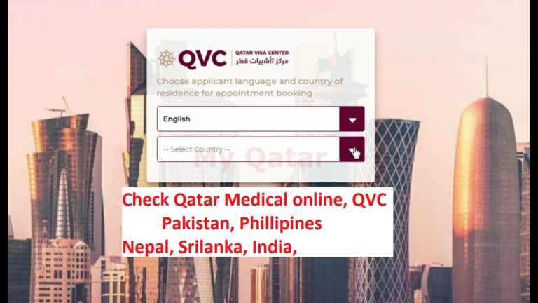 Medical Test For Qatar Visa In Pakistan