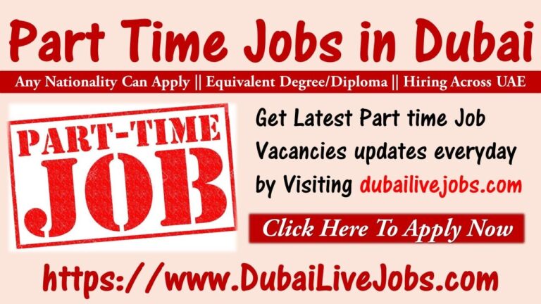 Part Time Jobs For Own Visa In Dubai