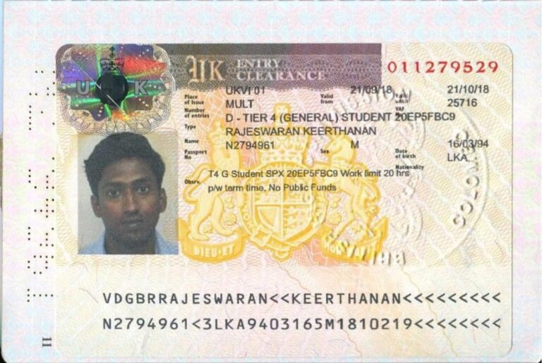 Student Visa For UK From Sri Lanka