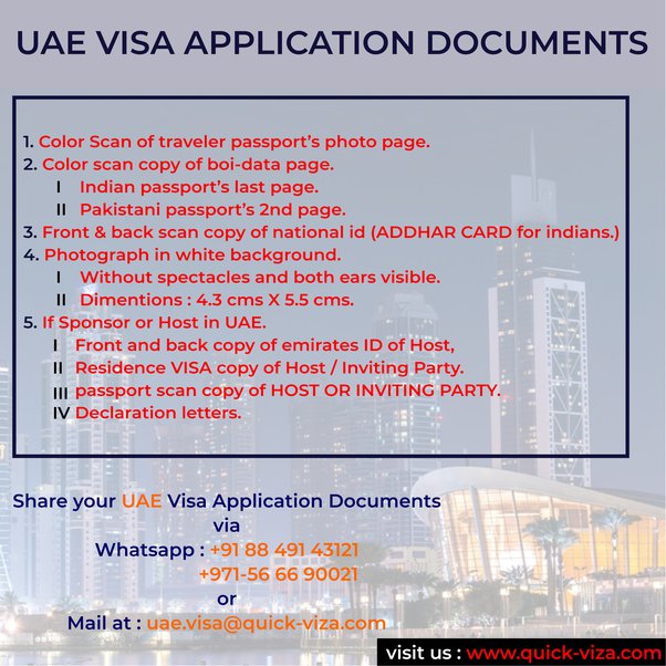 Tourist Visa For Dubai From India Quora