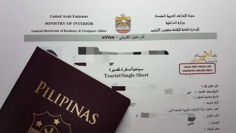 Tourist Visa For Dubai From Philippines