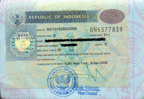 Visa For Indonesian