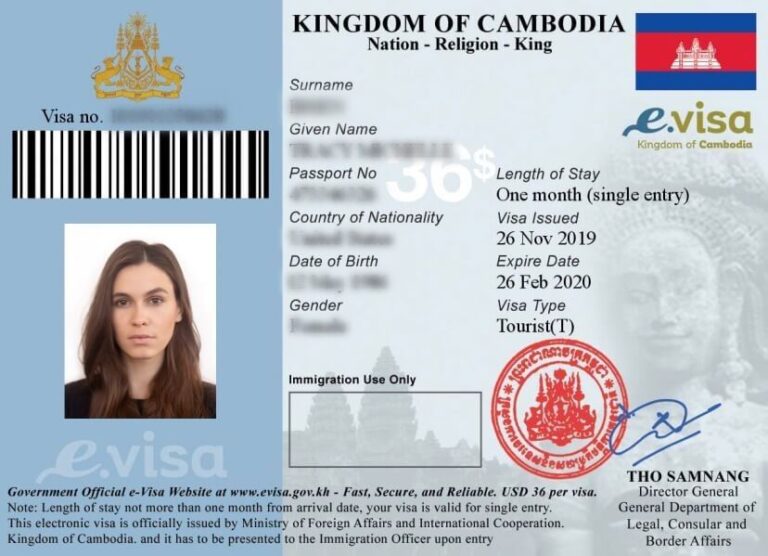 Cambodia E Visa For Bangladeshi Passport Holder