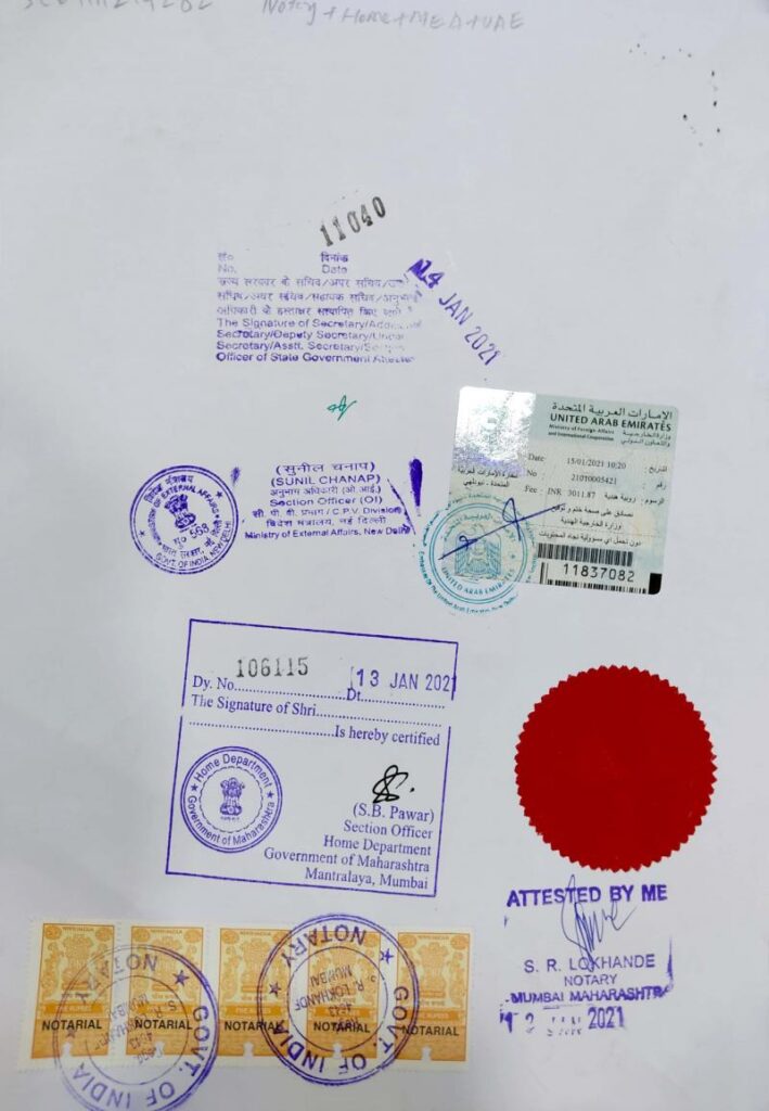 Degree Certificate Attestation For Dubai Visa In India