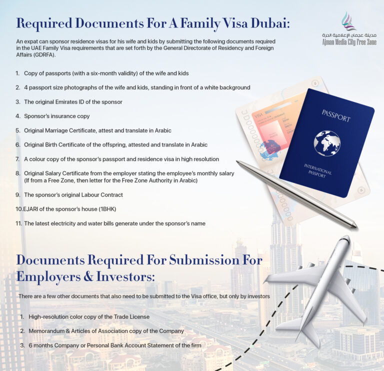 Documents For Family Visa In Uae