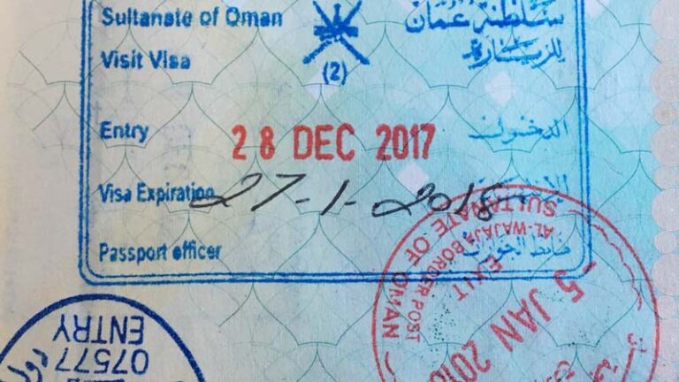 Oman Visa For Indian Nationals