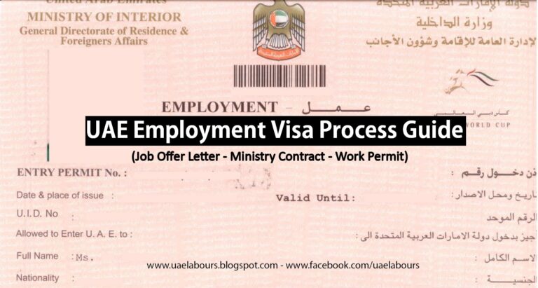 Process For Employment Visa In Abu Dhabi