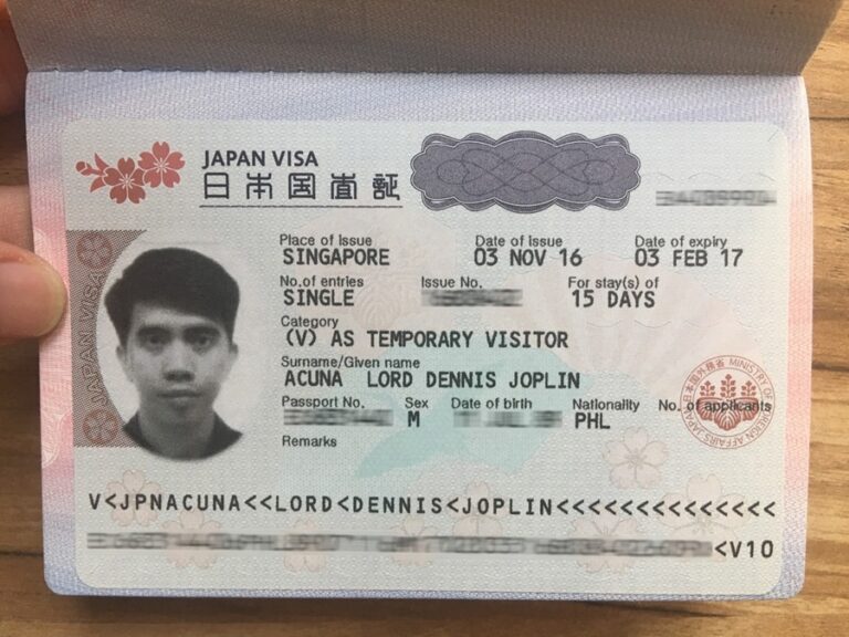 Visa For Japan In Singapore