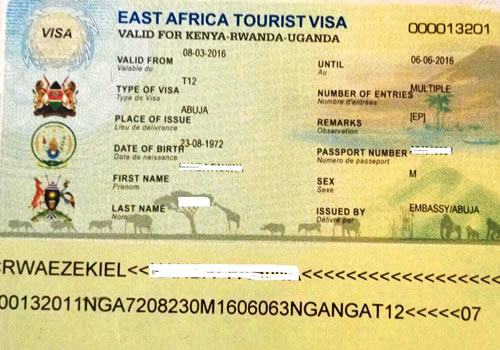 Visa For East Africa